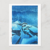 ukiyoe - hasui - m04 - Hataori Hot Spring - Briefkaart (Voorkant)