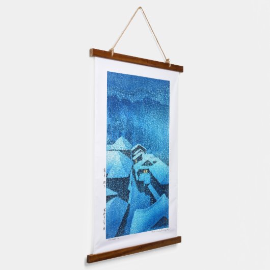 ukiyoe - hasui - m04 - Hataori Hot Spring - Hangend Wandkleed (Gebogen)