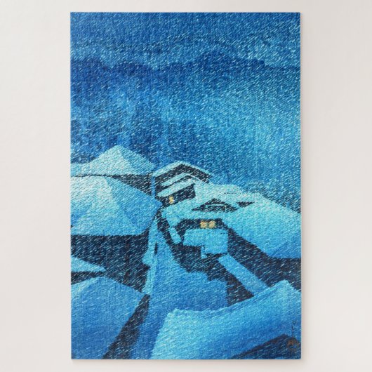 ukiyoe - hasui - m04 - Hataori Hot Spring - Legpuzzel (Verticaal)