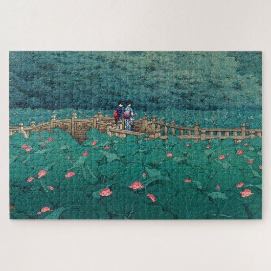 ukiyoe - hasui - m05 - Bentenike Pond, Shiba - Legpuzzel (Horizontaal)