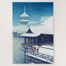 ukiyoe - hasui - m07 - Spring Snow - Legpuzzel