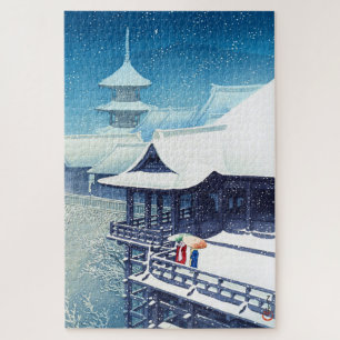 ukiyoe - hasui - m07 - Spring Snow - Legpuzzel