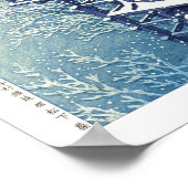 ukiyoe - hasui - m07 - Spring Snow -  Poster (Hoek)