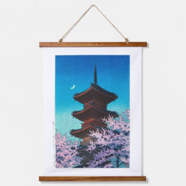 ukiyoe - hasui - m08 - Voorjaarsavond - Hangend Wandkleed