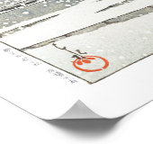 ukiyoe - hasui - m09 - sneeuw in Ueno Kiyomizudo - Poster (Hoek)