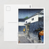 ukiyoe hasui n01 Uchisange District, Okayama Briefkaart (Voorkant / Achterkant)