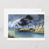 ukiyoe hasui n02 Hatta, Kaga An Autumn Rainbow Briefkaart (Voorkant / Achterkant)