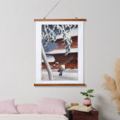 ukiyoe hasui n04 Zōjō-ji Temple in Shiba Hangend Wandkleed (Slaapkamer)