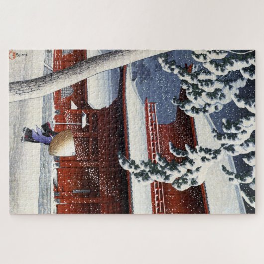 ukiyoe hasui n04 Zōjō-ji Temple in Shiba Legpuzzel (Horizontaal)