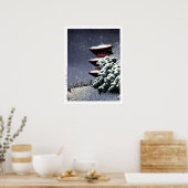 ukiyoe hasui n06 Yasugi Kiyomizu Temple Poster (Keuken)
