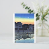 ukiyoe hasui n08 Matsue, Izumo (halve maan) Briefkaart (Staand voorkant)