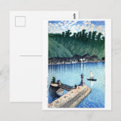 ukiyoe hasui n12 Mihogaseki, Izumo Briefkaart (Voorkant / Achterkant)