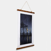 ukiyoe hasui n13 Shin Ohashi Bridge Hangend Wandkleed (Gebogen)