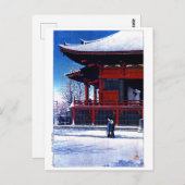 ukiyoe hasui n16 Clearing after a Snowfall at the Briefkaart (Voorkant / Achterkant)