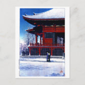 ukiyoe hasui n16 Clearing after a Snowfall at the Briefkaart (Voorkant)