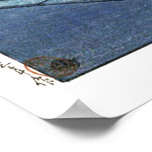 ukiyoe hasui n17 Kōzu, Osaka Poster (Hoek)