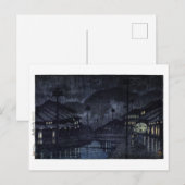 ukiyoe hasui n18 Kinosaki, Tajima Briefkaart (Voorkant / Achterkant)