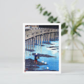 ukiyoe hasui n19 Gion Bridge, Hondo, Amakusa Briefkaart (Staand voorkant)