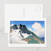 ukiyoe hasui n21 Mount Asahi gezien van ... Briefkaart (Voorkant / Achterkant)