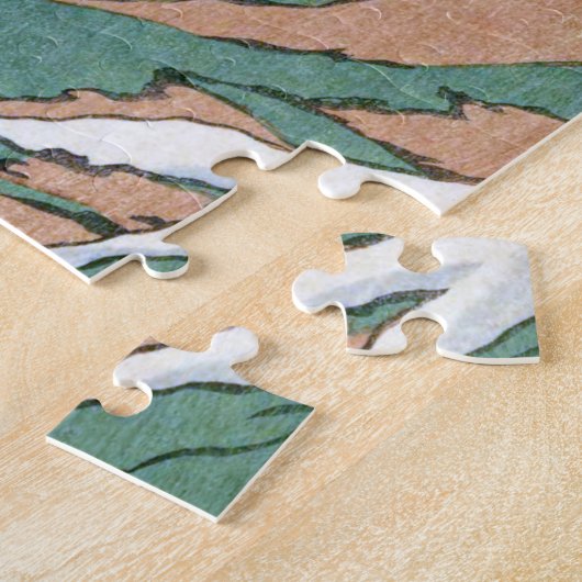 ukiyoe hasui n21 Mount Asahi van de berg Hakub Legpuzzel (Zijkant)