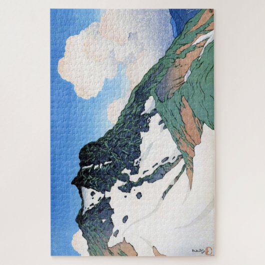 ukiyoe hasui n21 Mount Asahi van de berg Hakub Legpuzzel (Verticaal)