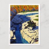 ukiyoe hasui n24 ezame on the Kiso River Briefkaart (Voorkant)