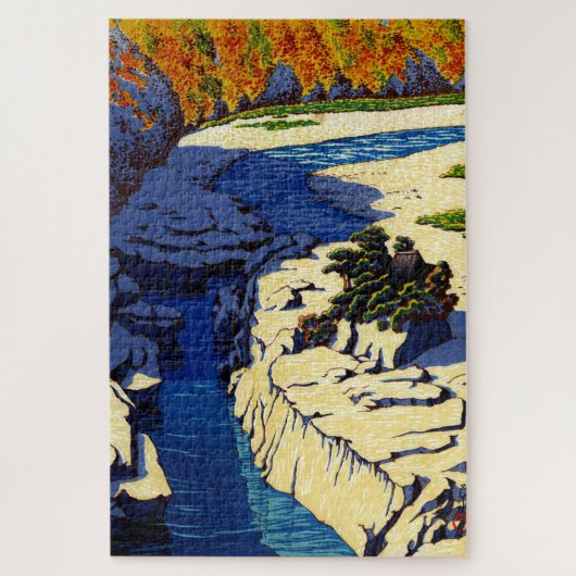 ukiyoe hasui n24 ezame op de Kiso Legpuzzel (Verticaal)