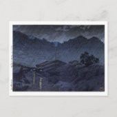 ukiyoe hasui n25 Suhara, Kiso Briefkaart (Voorkant)