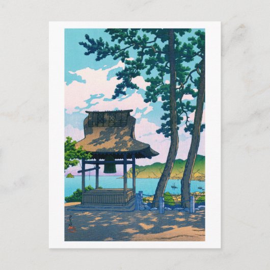 ukiyoe hasui No49 Shogetsuin Temple in Ito, Izu Briefkaart (Voorkant)