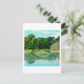 ukiyoe hasui No50 Okayama Korakuen Briefkaart (Staand voorkant)