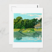 ukiyoe hasui No50 Okayama Korakuen Briefkaart (Voorkant / Achterkant)