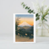 ukiyoe hasui No53 Mt. Fuji seen from Yui-cho Briefkaart (Staand voorkant)