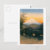 ukiyoe hasui No53 Mt. Fuji seen from Yui-cho Briefkaart (Voorkant / Achterkant)