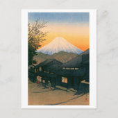ukiyoe hasui No53 Mt. Fuji seen from Yui-cho Briefkaart (Voorkant)