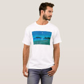 ukiyoe hasui No54 Full moon at Beach T-shirt (Voorkant volledig)