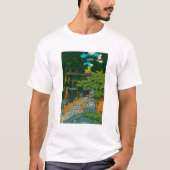 ukiyoe hasui No60 Kumagaya Dairai Shrine T-shirt (Voorkant)