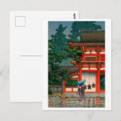 ukiyoe hasui No62 Kasuga Shrine in Nara Briefkaart (Voorkant / Achterkant)