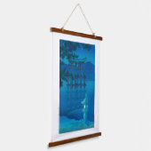 ukiyoe - hasui - No.10 Sterrennacht (Miyagima) - Hangend Wandkleed (Gebogen)