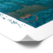 ukiyoe - hasui - No.14 Ikegami Ichinokura (sunset) Poster (Hoek)