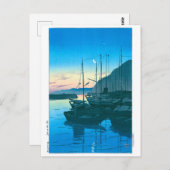 ukiyoe - hasui - No.16 Morning in Beppu - Briefkaart (Voorkant / Achterkant)