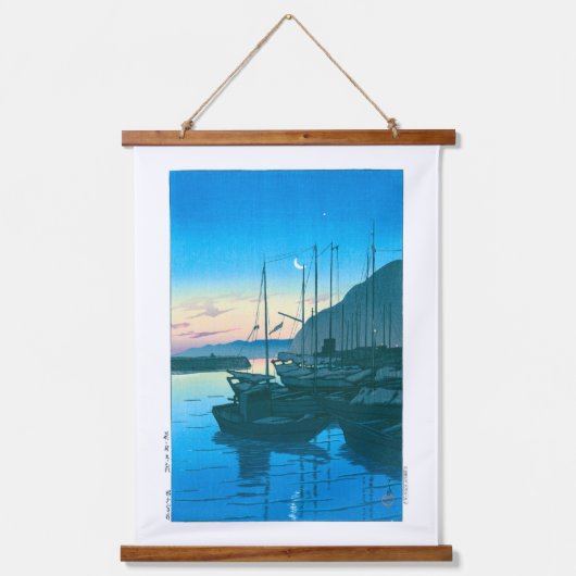 ukiyoe - hasui - No.16 Morning in Beppu - Hangend Wandkleed (Voorkant)