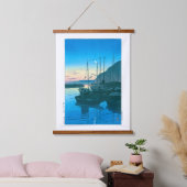 ukiyoe - hasui - No.16 Morning in Beppu - Hangend Wandkleed (Slaapkamer)