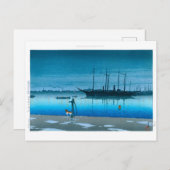 ukiyoe - hasui - No.17 Akashi-cho after Rain - Briefkaart (Voorkant / Achterkant)