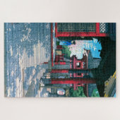 ukiyoe - hasui - No.18 Meguro Fudo Temple - Legpuzzel (Horizontaal)