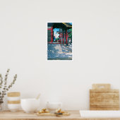 ukiyoe - hasui - No.18 Meguro Fudo Temple - Poster (Keuken)