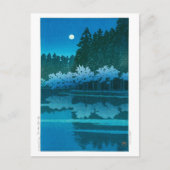 ukiyoe - hasui - No.19 Spring night at Inokashira Briefkaart (Voorkant)