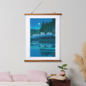 ukiyoe - hasui - No.19 Spring night at Inokashira Hangend Wandkleed (Slaapkamer)