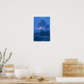 ukiyoe - hasui - No.20 Moonlit Night at Gamo - Poster (Keuken)