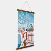 ukiyoe - hasui - No.24 Yakumo Bridge the Nagata .. Hangend Wandkleed (Gebogen)