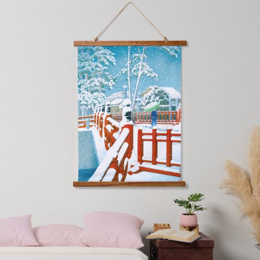 ukiyoe - hasui - No.24 Yakumo Bridge the Nagata .. Hangend Wandkleed (Slaapkamer)